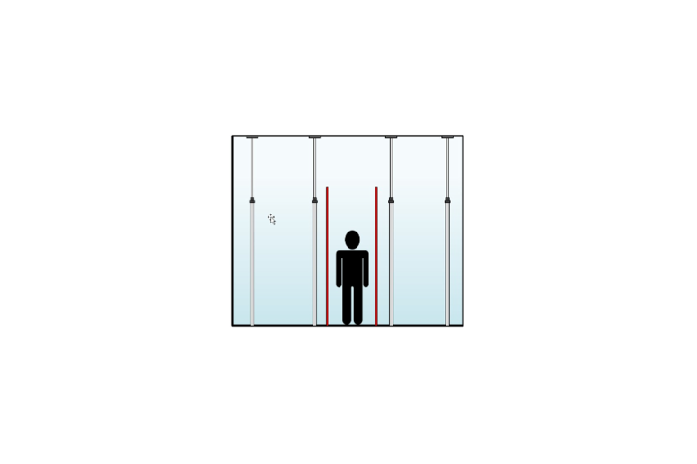 ZipWall Einsteiger-Paket 1 - für Abtrennungen bis 3.6 x 3.0 m, ohne Dichtschienen.