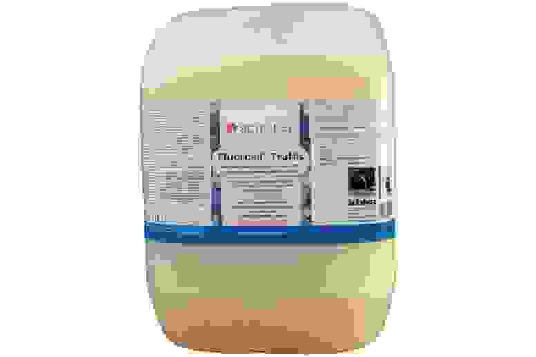 Scheidel Fluorosil Traffic - Imprégnation permanente ne formant pas de pellicule,pour les supports minéraux perméable à la vapeur, à peine visible, label de qualité RAL.