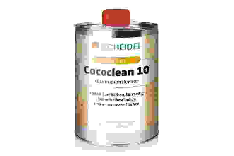 Scheidel Cococlean 10 - zur Entfernung von bitumenhaltigen Schatten nach der Graffitientfernung.