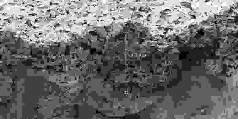 KefaRid-Beschichtung auf Beton (Betrachtung mit Rasterelektronenmikroskop)