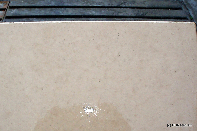 Élément en béton avant l'acidification