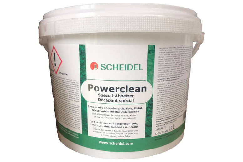 Scheidel Powerclean Spezial-Abbeizer - zur Entfernung wässriger Lacke, Epoxy, Kleber, 2K-Lacke
