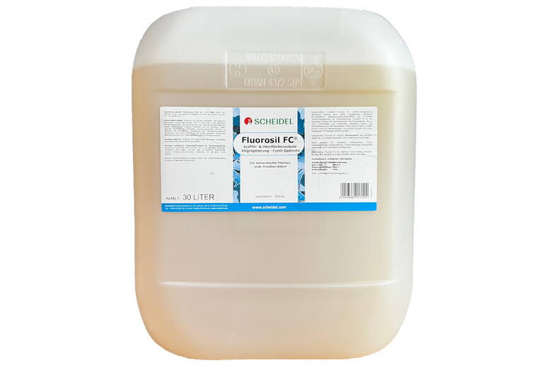 sofchem Fluorosil FC sofchem Fluorosil FC - Imprégnation permanente, ne formant pas de pellicule, pour le béton fraîchement décoffré, peut déja être appliqué 1 jour après la décoffrage.