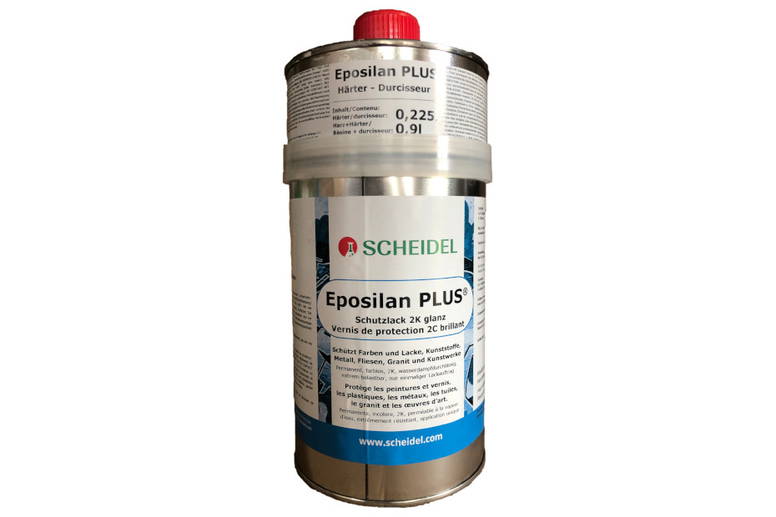 Scheidel Eposilan Peinture de protection à 2 composants - la super peinture - glänzender, peinture permanente, Ultra-High-Solid-Hybrid pour la protection des supports non-absorbants, comme le métal, les carrelages, etc. 
