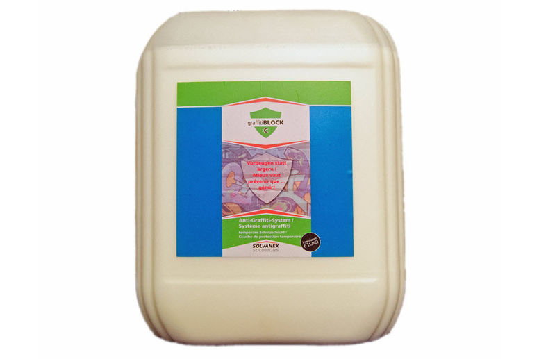 Solvanex graffiti Block C Solvanex graffiti Block C - temporärer Graffitischutz auf Basis von Hochleistungswachsen für saugende Untergründe, vergilbt nicht im Gegensatz zu vielen Wachssystemen