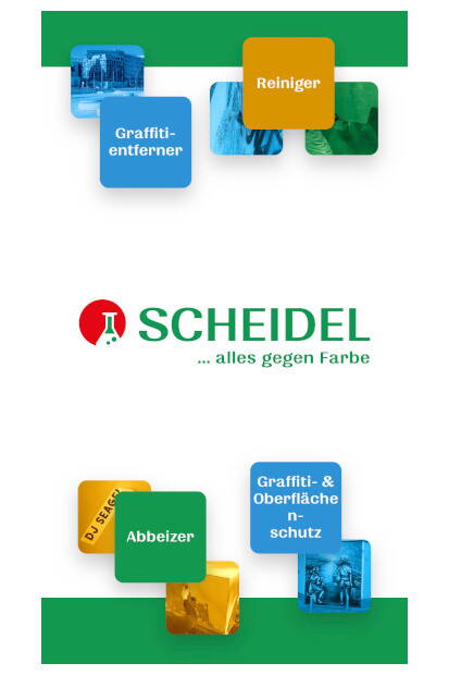 Page externe: Scheidel App - Interface utilisateur