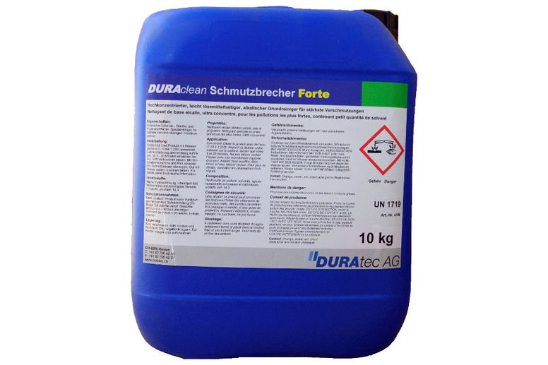 DURAclean Schmutzbrecher Forte DURAclean Schmutzbrecher Forte - stark alkalischer Grundreiniger zur Entfernung von Schmutz-, Wachsen und Polymerbeschichtungen - Hochkonzentrat