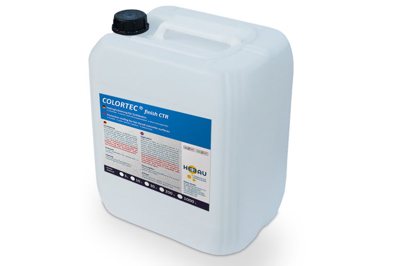 Hebau Colortec Finish CTR Hebau Colortec Finish CTR - wässrige Sofort-Hydrophobierung für frisch ausgeschalten Beton, optisch kaum wahrnehmbar